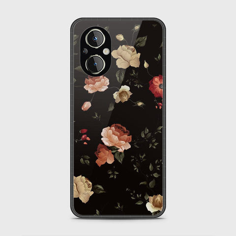 Oppo Reno 7Z 5G Cover- Floral Series 2 - HQ Ultra Shine Premium Infinity Glass Soft Silicon Borders Case