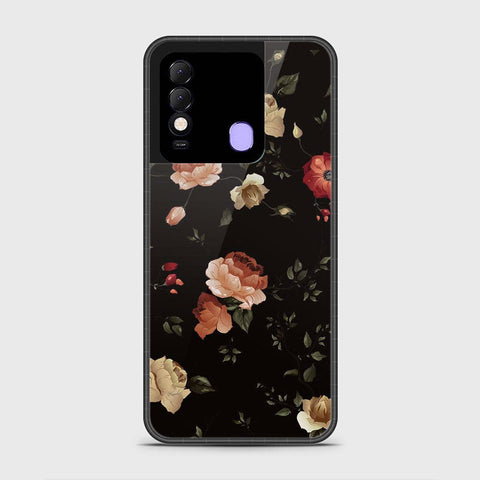 Tecno Spark 8 Cover- Floral Series 2 - HQ Ultra Shine Premium Infinity Glass Soft Silicon Borders Case