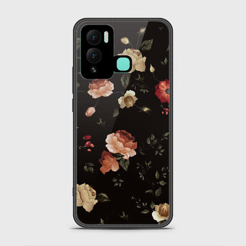 Infinix Hot 12 Play Cover- Floral Series 2 - HQ Ultra Shine Premium Infinity Glass Soft Silicon Borders Case