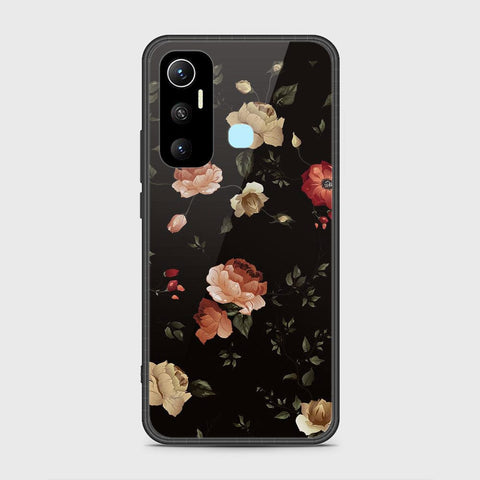 Infinix Hot 11 Cover- Floral Series 2 - HQ Ultra Shine Premium Infinity Glass Soft Silicon Borders Case