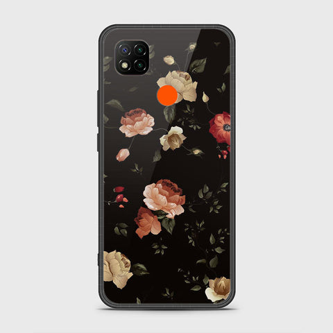 Xiaomi Redmi 10A Cover- Floral Series 2 - HQ Ultra Shine Premium Infinity Glass Soft Silicon Borders Case