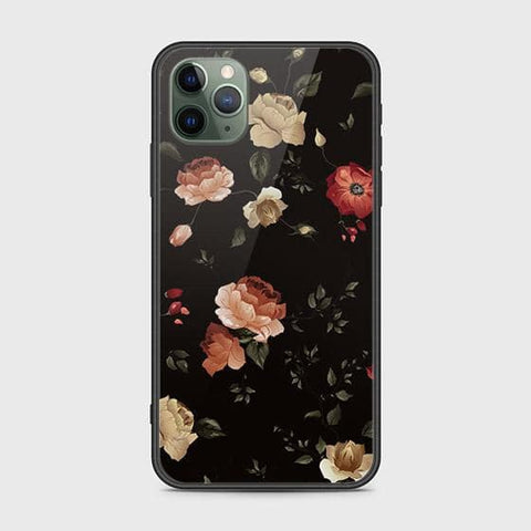 iPhone 11 Pro Max Cover - Floral Series 2 - HQ Ultra Shine Premium Infinity Glass Soft Silicon Borders Case