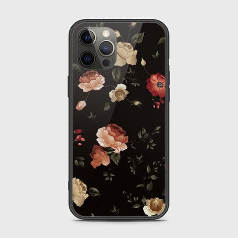 iPhone 12 Pro Max Cover - Floral Series 2 - HQ Ultra Shine Premium Infinity Glass Soft Silicon Borders Case