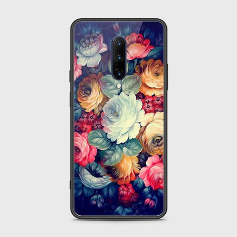 OnePlus 7 Pro Cover - Floral Series 2 - HQ Ultra Shine Premium Infinity Glass Soft Silicon Borders Case