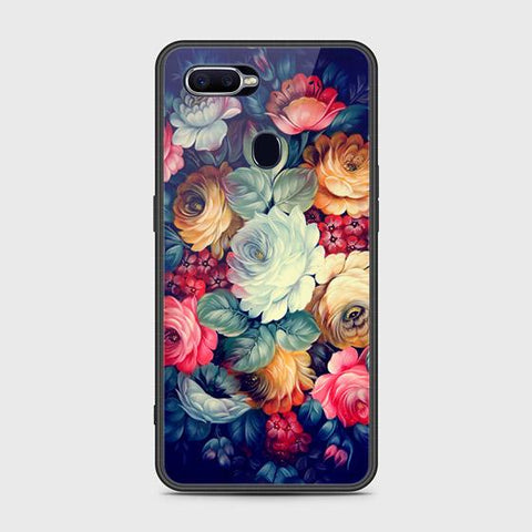 Oppo F9 / F9 Pro Cover - Floral Series 2 - HQ Ultra Shine Premium Infinity Glass Soft Silicon Borders Case