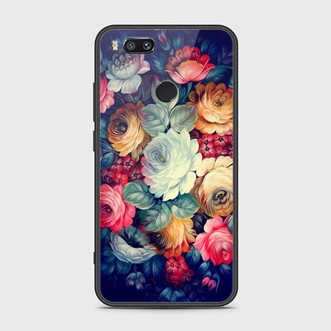 Xiaomi Mi A1 / Mi 5X Cover - Floral Series 2 - HQ Ultra Shine Premium Infinity Glass Soft Silicon Borders Case