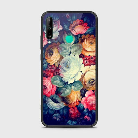 Huawei P40 lite E Cover - Floral Series 2 - HQ Ultra Shine Premium Infinity Glass Soft Silicon Borders Case