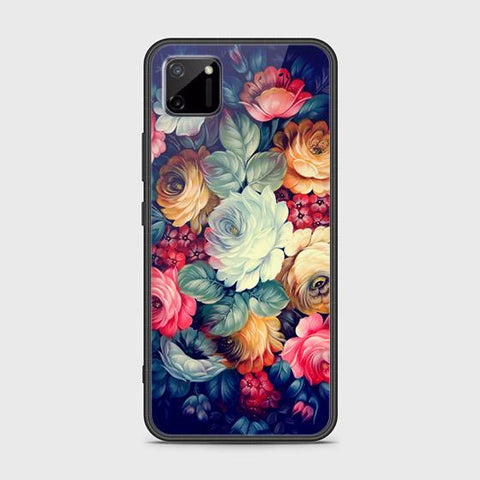 Realme C11 Cover - Floral Series 2 - HQ Ultra Shine Premium Infinity Glass Soft Silicon Borders Case