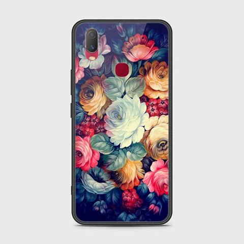 Vivo Y11 2019 Cover - Floral Series 2 - HQ Ultra Shine Premium Infinity Glass Soft Silicon Borders Case