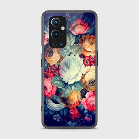 Oneplus 9 Pro Cover - Floral Series 2 - HQ Ultra Shine Premium Infinity Glass Soft Silicon Borders Case