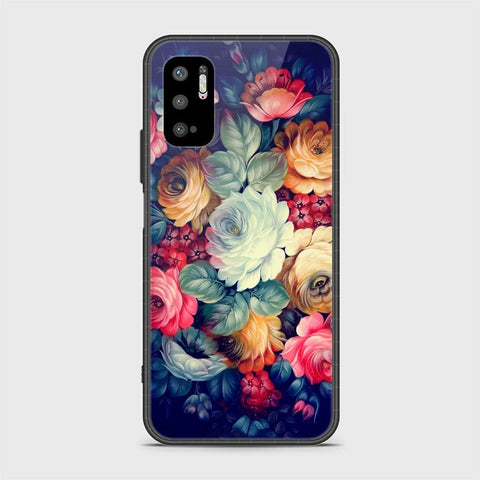 Xiaomi Redmi Note 10 5G Cover - Floral Series 2 - HQ Ultra Shine Premium Infinity Glass Soft Silicon Borders Case