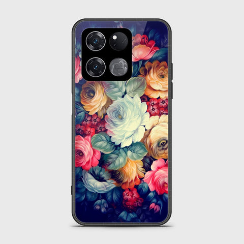 OnePlus Ace Racing Cover- Floral Series 2 - HQ Ultra Shine Premium Infinity Glass Soft Silicon Borders Case