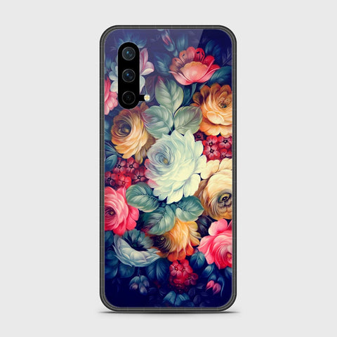 OnePlus Nord CE 5G Cover- Floral Series 2 - HQ Ultra Shine Premium Infinity Glass Soft Silicon Borders Case