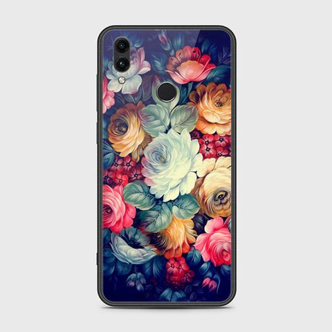 Huawei Honor 10 Lite Cover - Floral Series 2 - HQ Ultra Shine Premium Infinity Glass Soft Silicon Borders Case