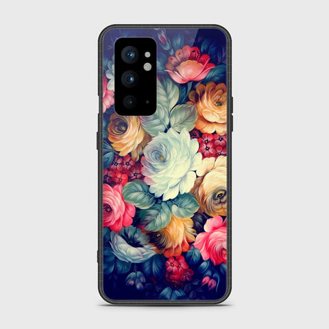 OnePlus 9RT 5G Cover- Floral Series 2 - HQ Ultra Shine Premium Infinity Glass Soft Silicon Borders Case