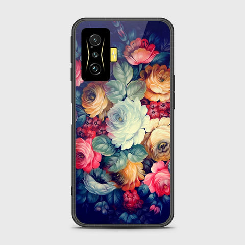 Xiaomi Poco F4 GT Cover- Floral Series 2 - HQ Ultra Shine Premium Infinity Glass Soft Silicon Borders Case