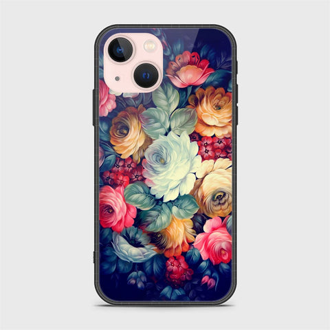 iPhone 14 Plus Cover- Floral Series 2 - HQ Ultra Shine Premium Infinity Glass Soft Silicon Borders Case