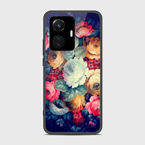 Vivo Y55 4G Cover- Floral Series 2 - HQ Ultra Shine Premium Infinity Glass Soft Silicon Borders Case