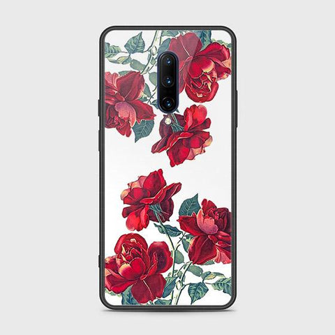 OnePlus 7 Pro Cover - Floral Series 2 - HQ Ultra Shine Premium Infinity Glass Soft Silicon Borders Case