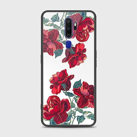 Oppo A5 2020 Cover - Floral Series 2 - HQ Ultra Shine Premium Infinity Glass Soft Silicon Borders Case