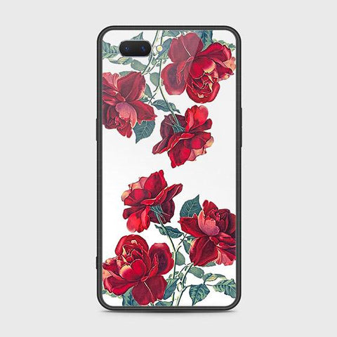 Oppo A3s Cover - Floral Series 2 - HQ Ultra Shine Premium Infinity Glass Soft Silicon Borders Case