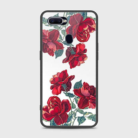 Oppo F9 / F9 Pro Cover - Floral Series 2 - HQ Ultra Shine Premium Infinity Glass Soft Silicon Borders Case