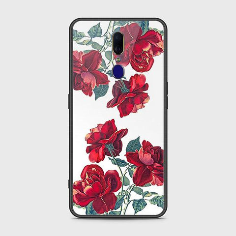 Oppo A9 Cover - Floral Series 2 - HQ Ultra Shine Premium Infinity Glass Soft Silicon Borders Case