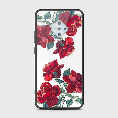 Vivo Y51 Cover - Floral Series 2 - HQ Ultra Shine Premium Infinity Glass Soft Silicon Borders Case