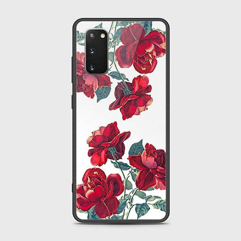 Samsung Galaxy S20 Plus Cover - Floral Series 2 - HQ Ultra Shine Premium Infinity Glass Soft Silicon Borders Case