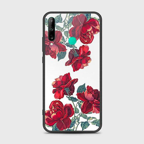 Huawei P40 lite E Cover - Floral Series 2 - HQ Ultra Shine Premium Infinity Glass Soft Silicon Borders Case