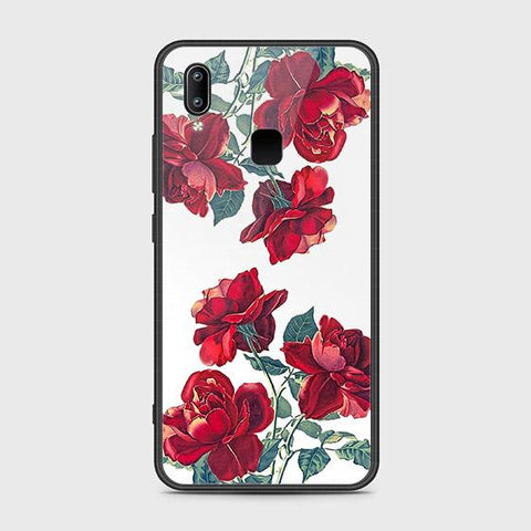 Vivo Y91 Cover - Floral Series 2 - HQ Ultra Shine Premium Infinity Glass Soft Silicon Borders Case