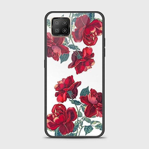 Oppo F17 Cover - Floral Series 2 - HQ Ultra Shine Premium Infinity Glass Soft Silicon Borders Case