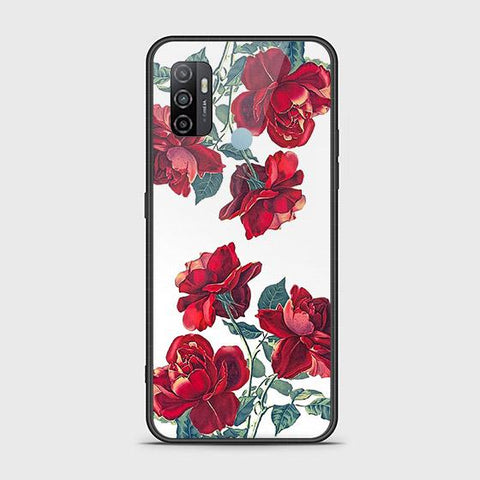 Oppo A53s Cover - Floral Series 2 - HQ Ultra Shine Premium Infinity Glass Soft Silicon Borders Case