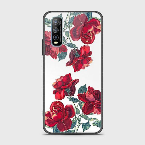 Vivo Y70s Cover - Floral Series 2 - HQ Ultra Shine Premium Infinity Glass Soft Silicon Borders Case