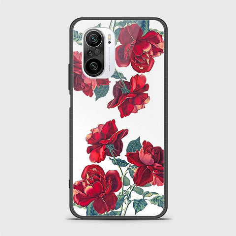 Xiaomi Redmi K40 Pro Cover- Floral Series 2 - HQ Ultra Shine Premium Infinity Glass Soft Silicon Borders Case