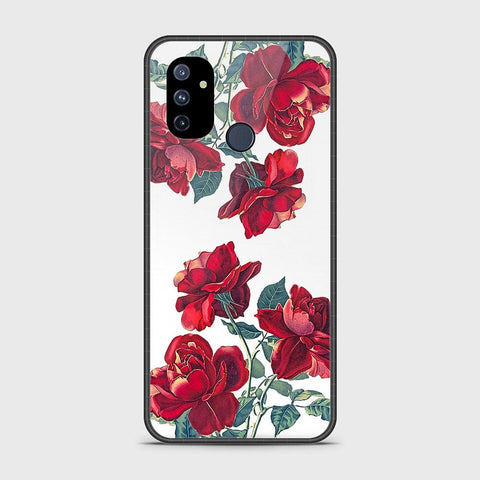 OnePlus Nord N100 Cover- Floral Series 2 - HQ Ultra Shine Premium Infinity Glass Soft Silicon Borders Case