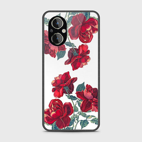 Oppo Reno 7Z 5G Cover- Floral Series 2 - HQ Ultra Shine Premium Infinity Glass Soft Silicon Borders Case