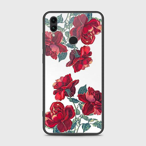 Huawei Honor 10 Lite Cover - Floral Series 2 - HQ Ultra Shine Premium Infinity Glass Soft Silicon Borders Case