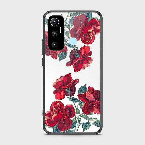 Infinix Hot 11 Cover- Floral Series 2 - HQ Ultra Shine Premium Infinity Glass Soft Silicon Borders Case