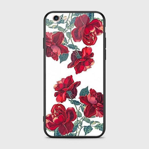 iPhone 6S / 6 Cover - Floral Series 2 - HQ Ultra Shine Premium Infinity Glass Soft Silicon Borders Case