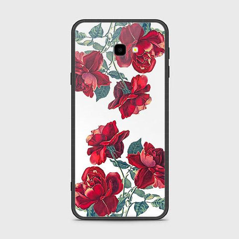 Samsung Galaxy J4 Plus Cover - Floral Series 2 - HQ Ultra Shine Premium Infinity Glass Soft Silicon Borders Case