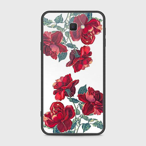 Samsung Galaxy J7 Prime Cover - Floral Series 2 - HQ Ultra Shine Premium Infinity Glass Soft Silicon Borders Case