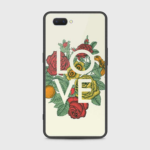 Oppo A5 Cover - Floral Series 2 - HQ Ultra Shine Premium Infinity Glass Soft Silicon Borders Case