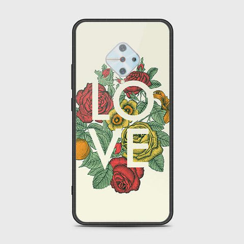 Vivo Y51 Cover - Floral Series 2 - HQ Ultra Shine Premium Infinity Glass Soft Silicon Borders Case