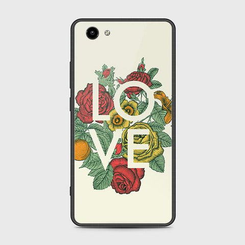 Vivo Y71 Cover - Floral Series 2 - HQ Ultra Shine Premium Infinity Glass Soft Silicon Borders Case