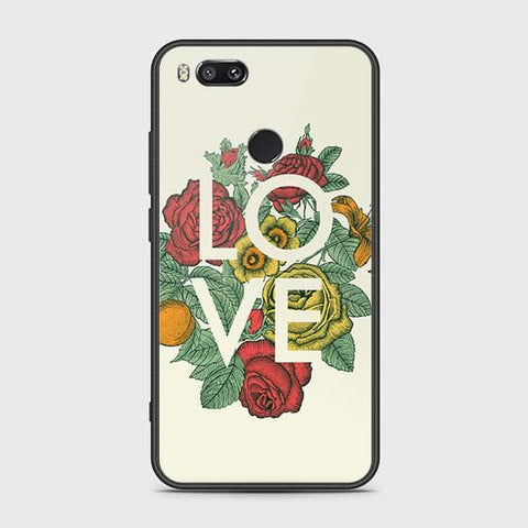 Xiaomi Mi A1 / Mi 5X Cover - Floral Series 2 - HQ Ultra Shine Premium Infinity Glass Soft Silicon Borders Case