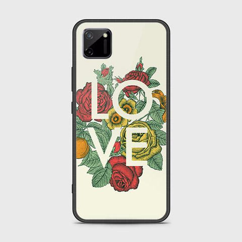 Realme C11 Cover - Floral Series 2 - HQ Ultra Shine Premium Infinity Glass Soft Silicon Borders Case