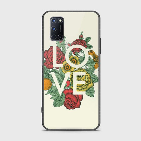 Oppo A72 Cover - Floral Series 2 - HQ Ultra Shine Premium Infinity Glass Soft Silicon Borders Case