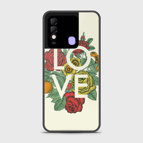 Tecno Spark 8 Cover- Floral Series 2 - HQ Ultra Shine Premium Infinity Glass Soft Silicon Borders Case