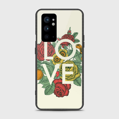 OnePlus 9RT 5G Cover- Floral Series 2 - HQ Ultra Shine Premium Infinity Glass Soft Silicon Borders Case